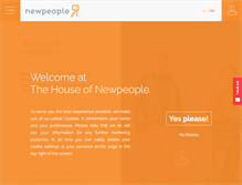 Tablet Screenshot of newpeople.nl